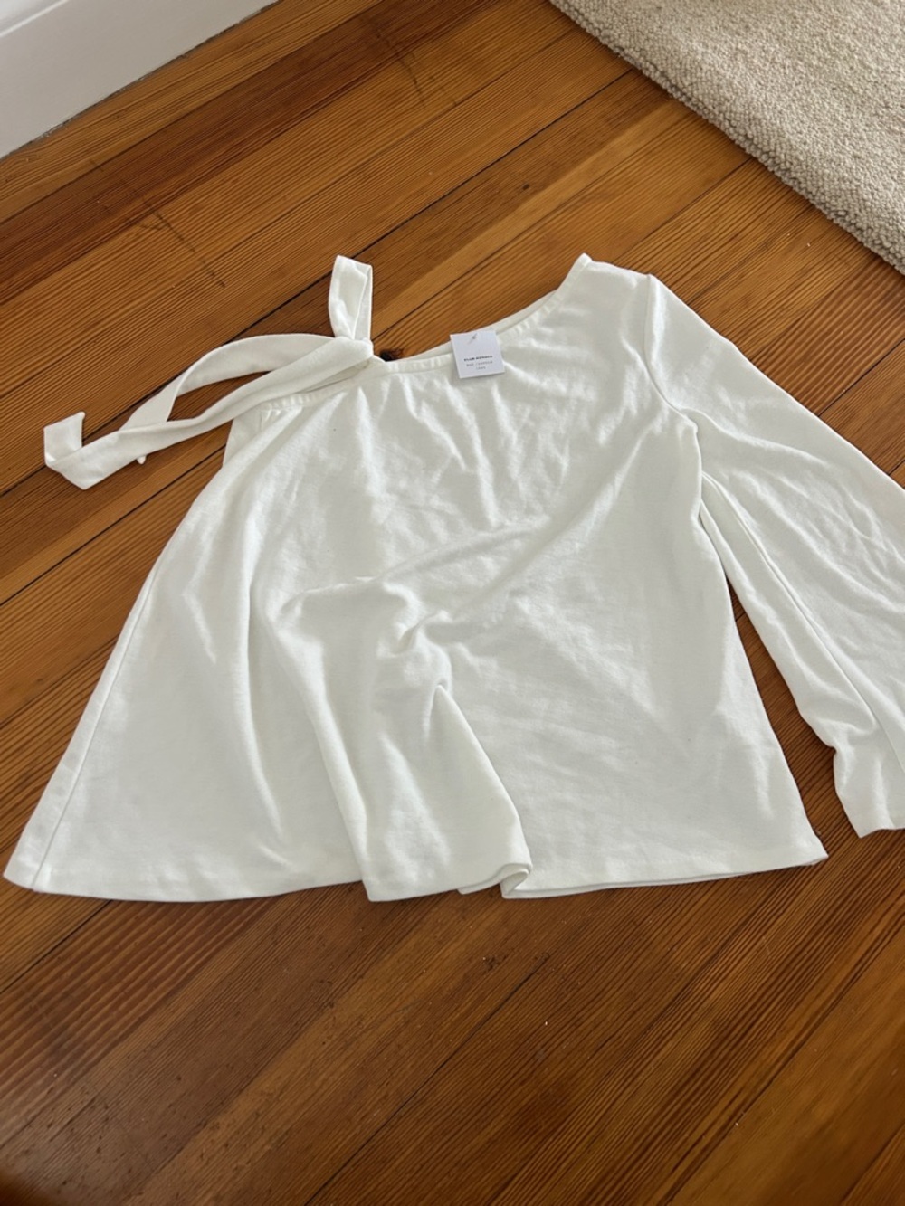 Club Monaco NWT One-Shoulder Tie White Top